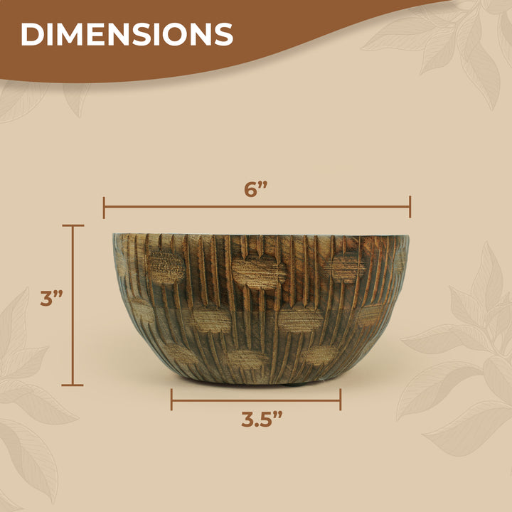 Zoji Valley Mangowood Decorative Bowls