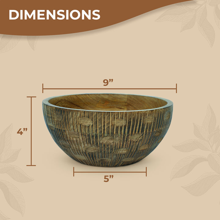 Zoji Valley Mangowood Decorative Bowls