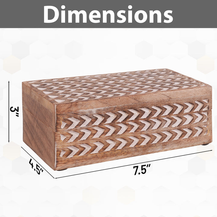 Arrow Boxes in Light Burnt over White