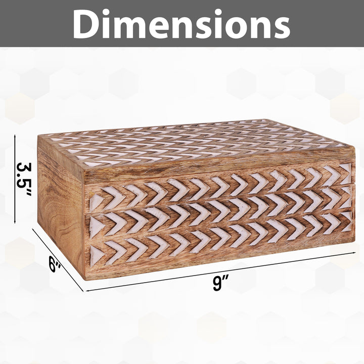 Arrow Boxes in Light Burnt over White