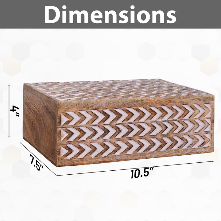 Arrow Boxes in Light Burnt over White