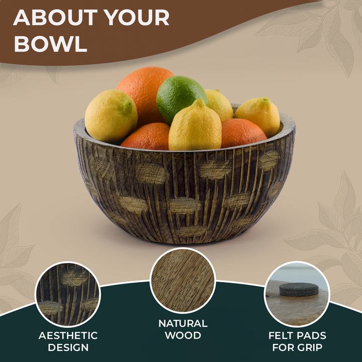 Zoji Valley Mangowood Decorative Bowls