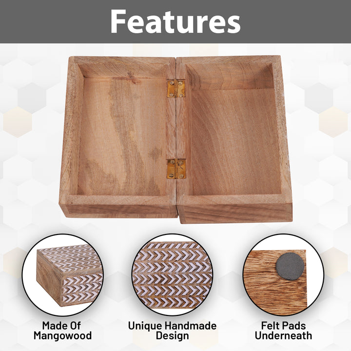 Arrow Boxes in Light Burnt over White