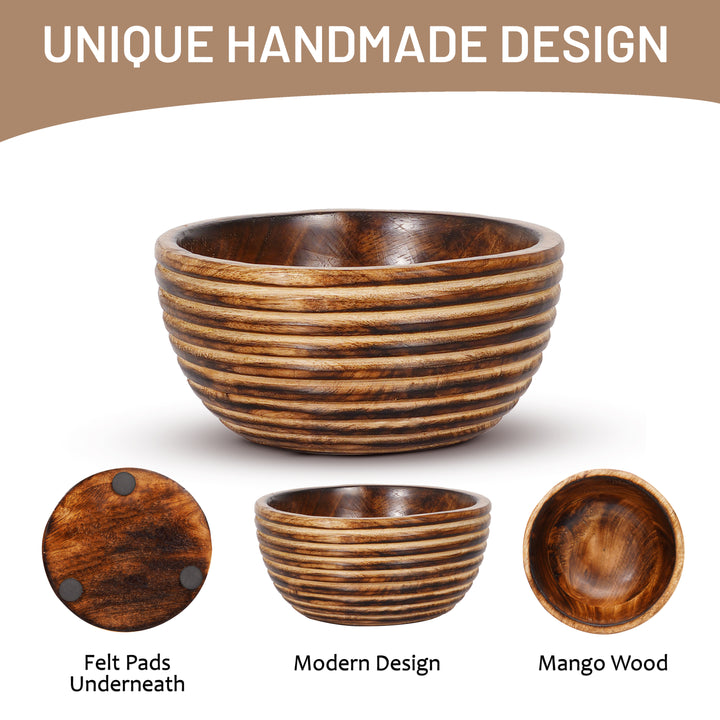 Darma Valley Mangowood Decorative Bowls