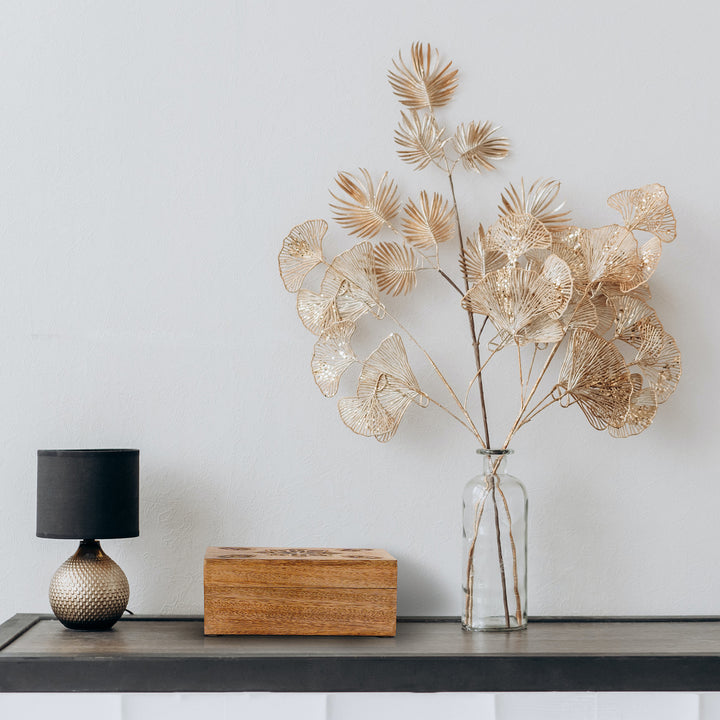 Serena Wooden Handmade Box in Light Burnt (Large)