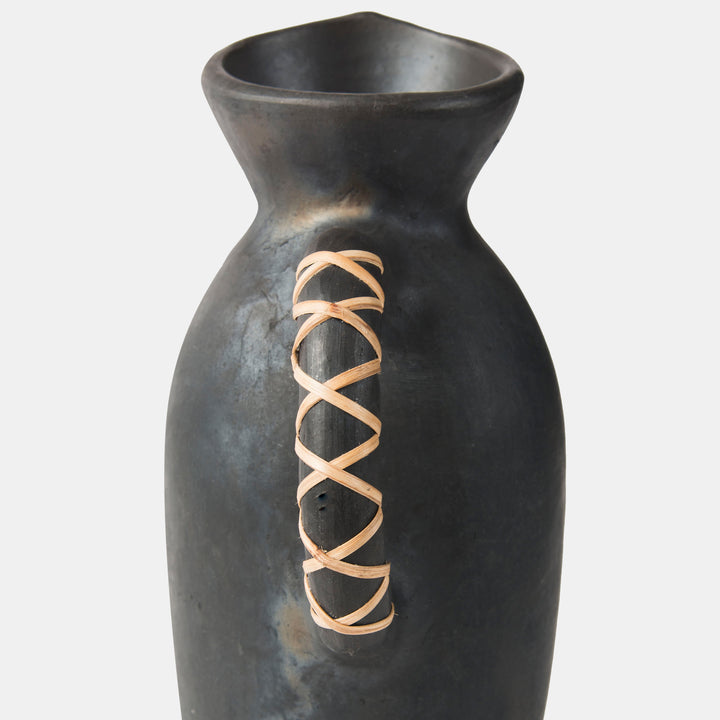 Longpi Black Clay Vase