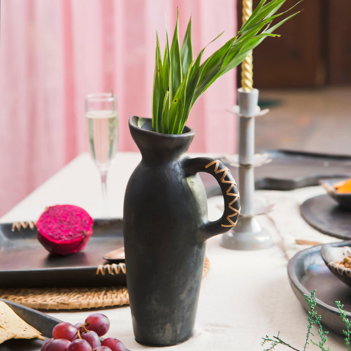 Longpi Black Clay Vase