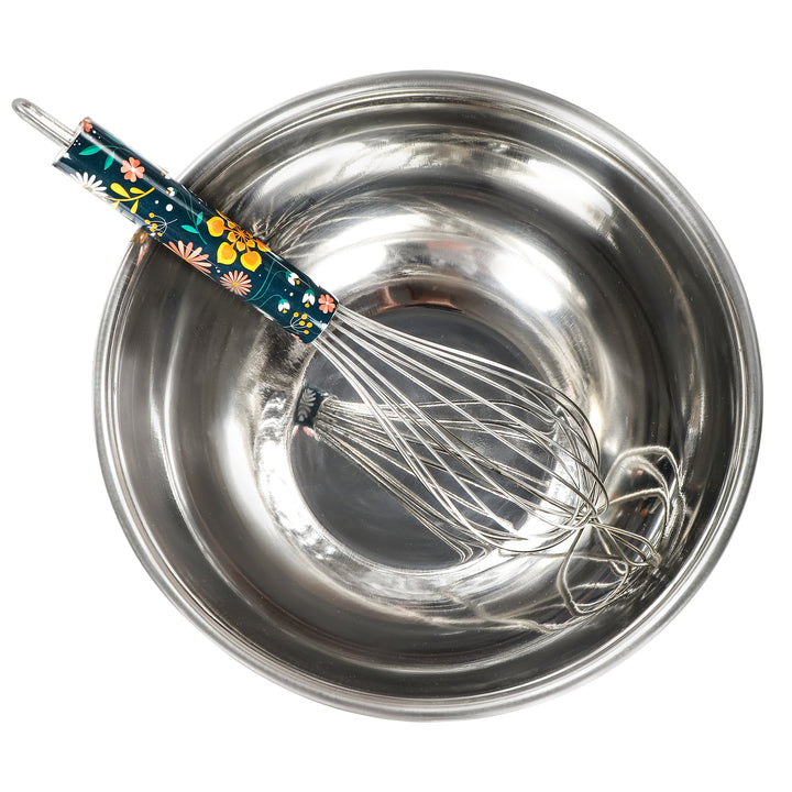 Sunburst Bloom Bowl & Whisk Set