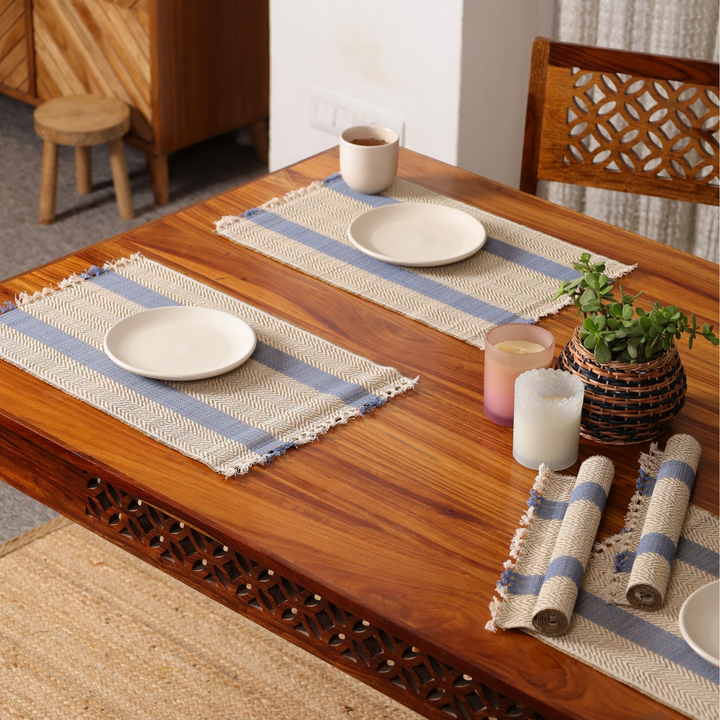 Eco-Friendly Grass Placemats Set of 6 (12'' x 18'')
