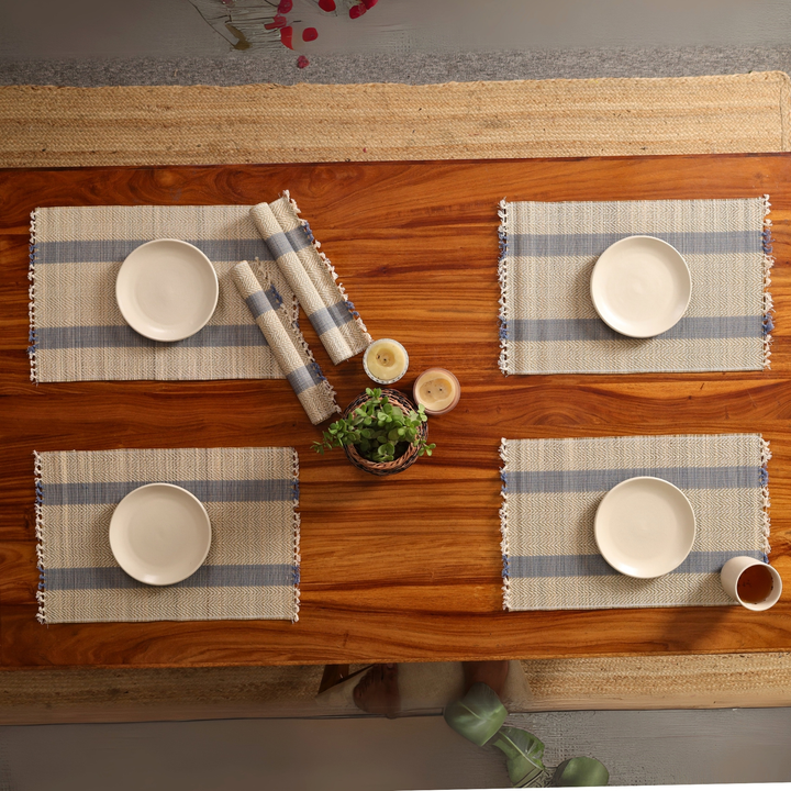 Eco-Friendly Grass Placemats Set of 6 (12'' x 18'')