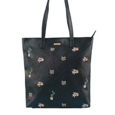 Embroidered Savanna Tote Bag