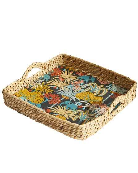 Mela BOHO Jungle Drama Jute Tray