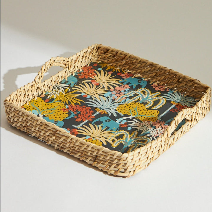 Mela BOHO Jungle Drama Jute Tray