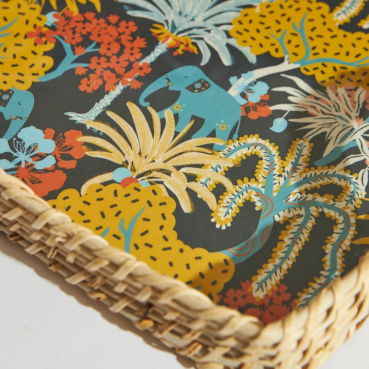 Mela BOHO Jungle Drama Jute Tray