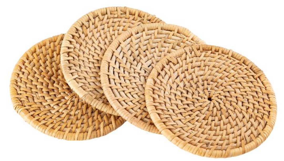 Set of 4 Natural Coasters