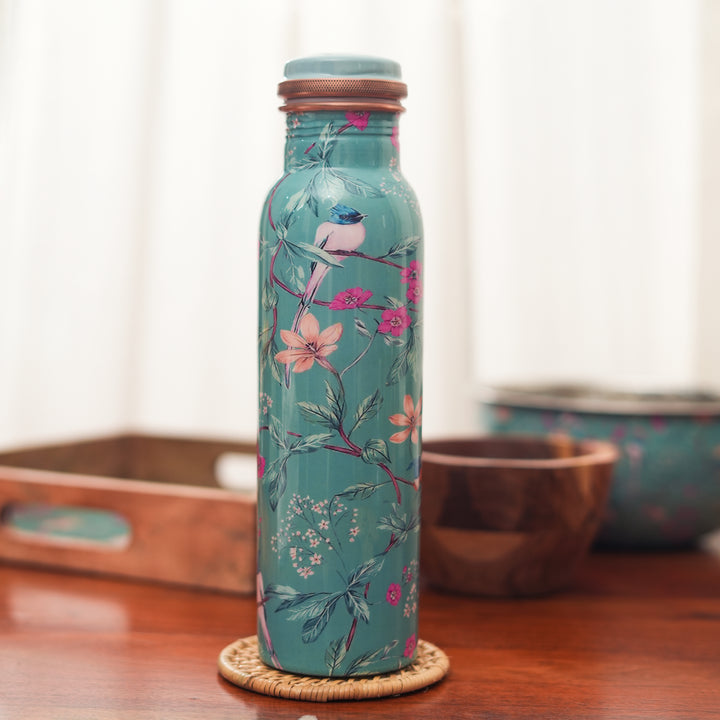 Aqua Flora Copper Water Bottle