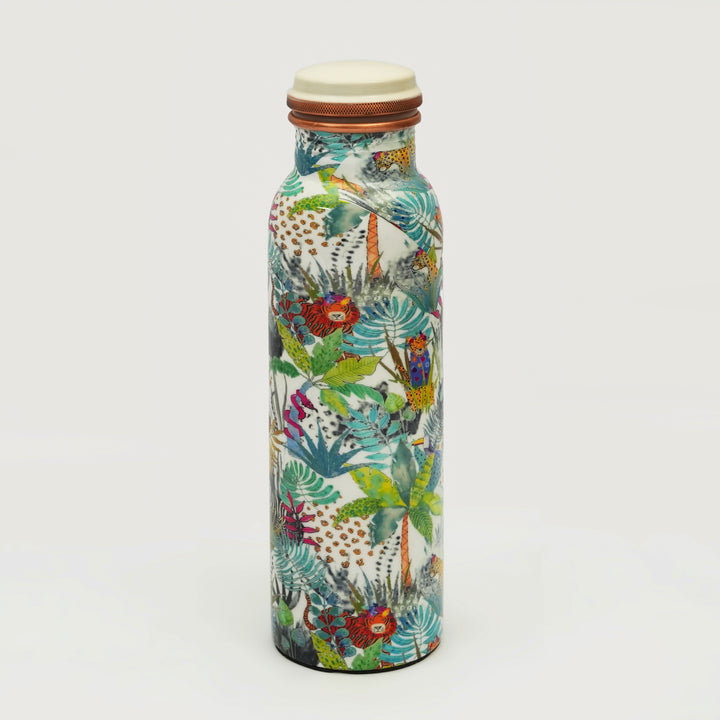 Rainforest Bloom Copper Water Bottle