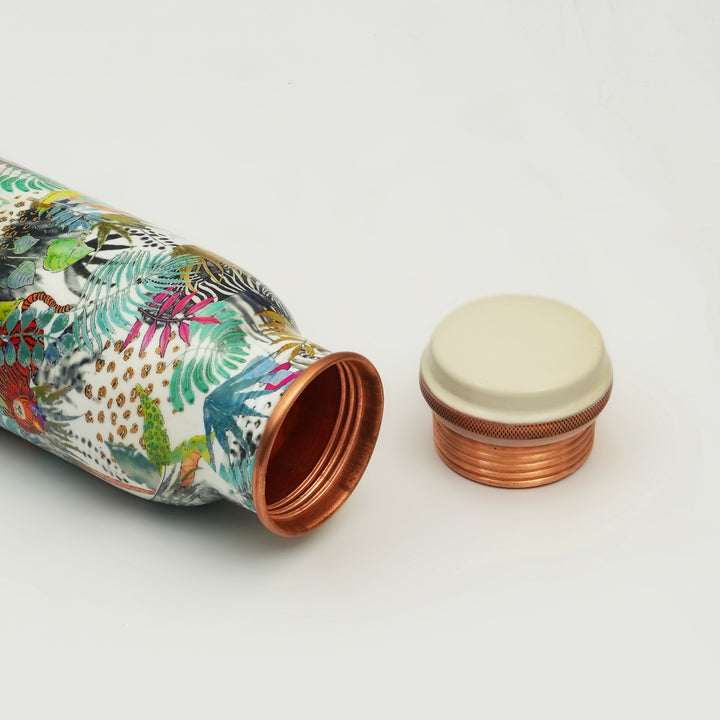 Rainforest Bloom Copper Water Bottle