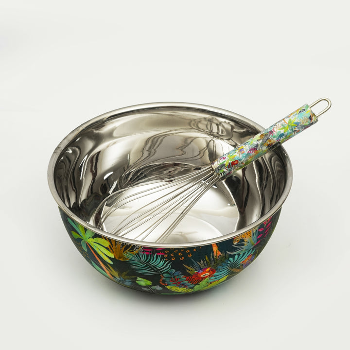 Rainforest Bloom Bowl & Whisk Set