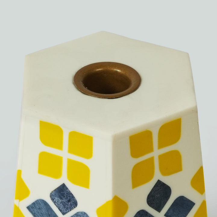 Marigold Mosaic Inlay Candleholder