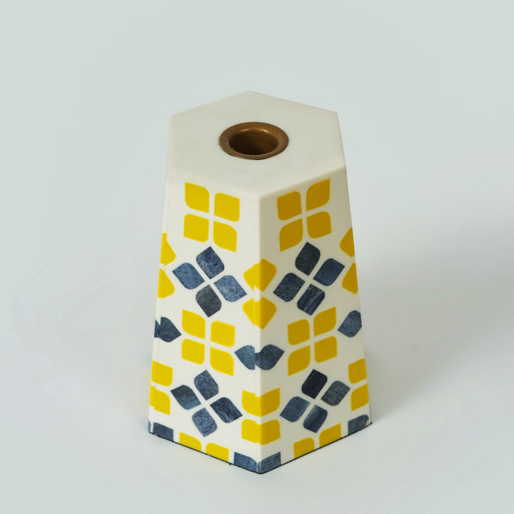 Marigold Mosaic Inlay Candleholder