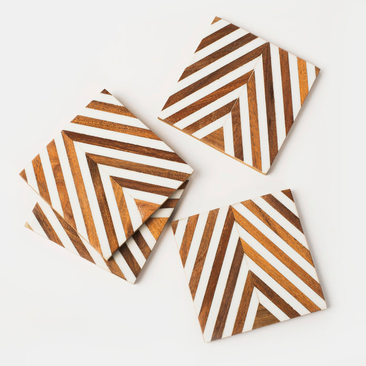 Marquewood Chevron Coasters