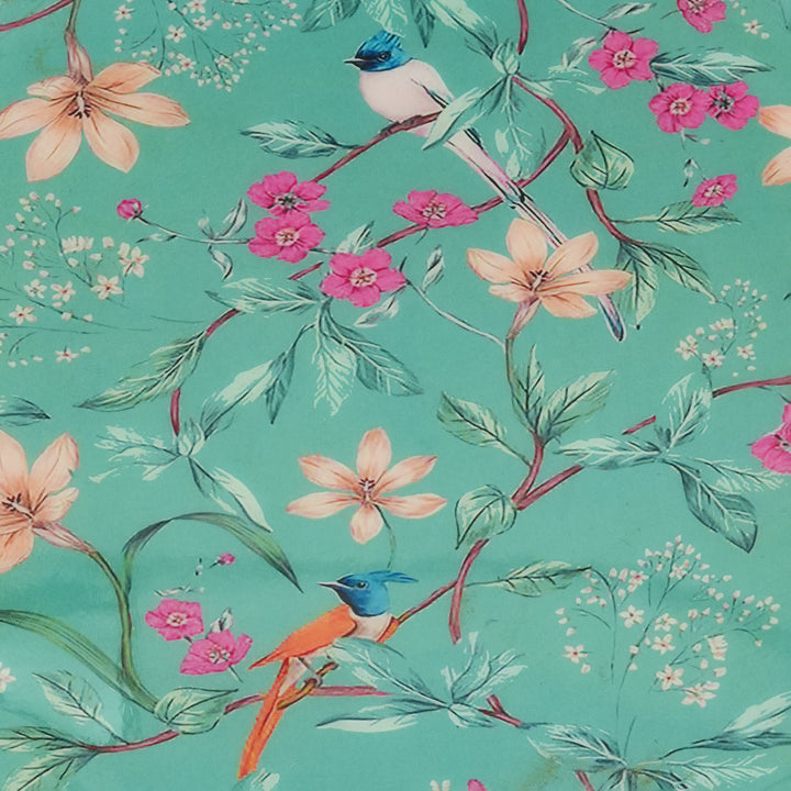 Aqua Flora Pedestal Cake Stand