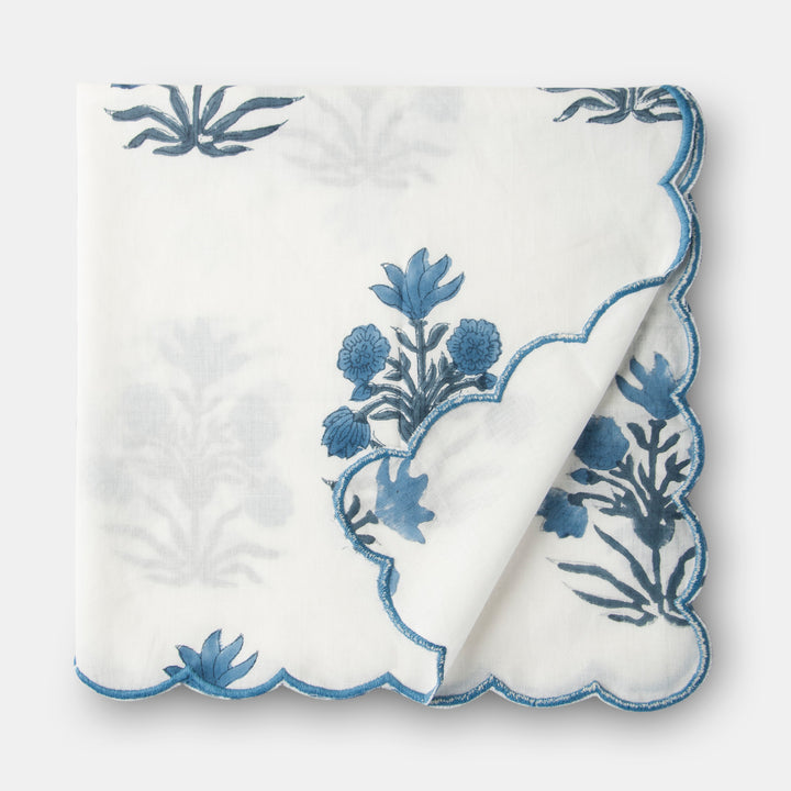 Azure Handblocked Napkin Set