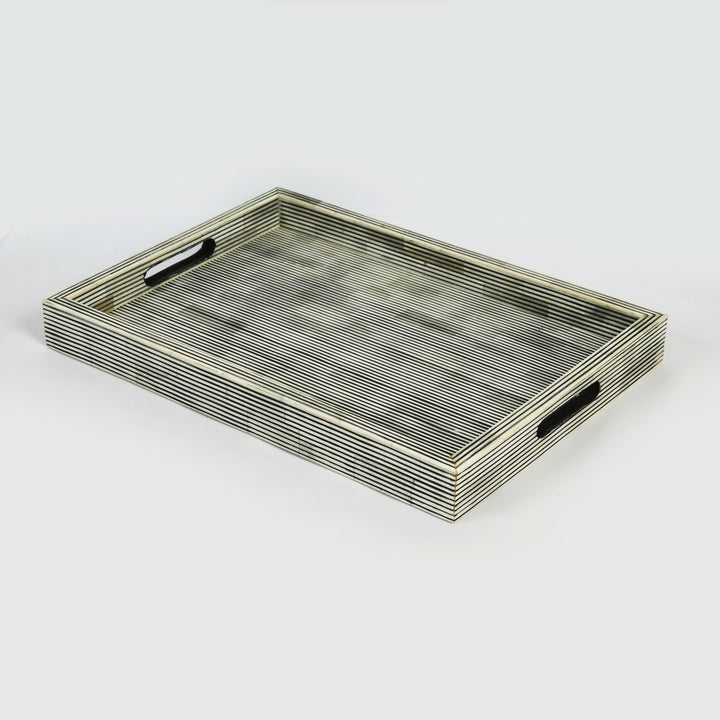 Pinstripe Inlay Medium Tray