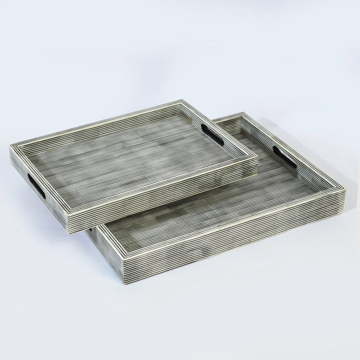 Pinstripe Inlay Large Tray
