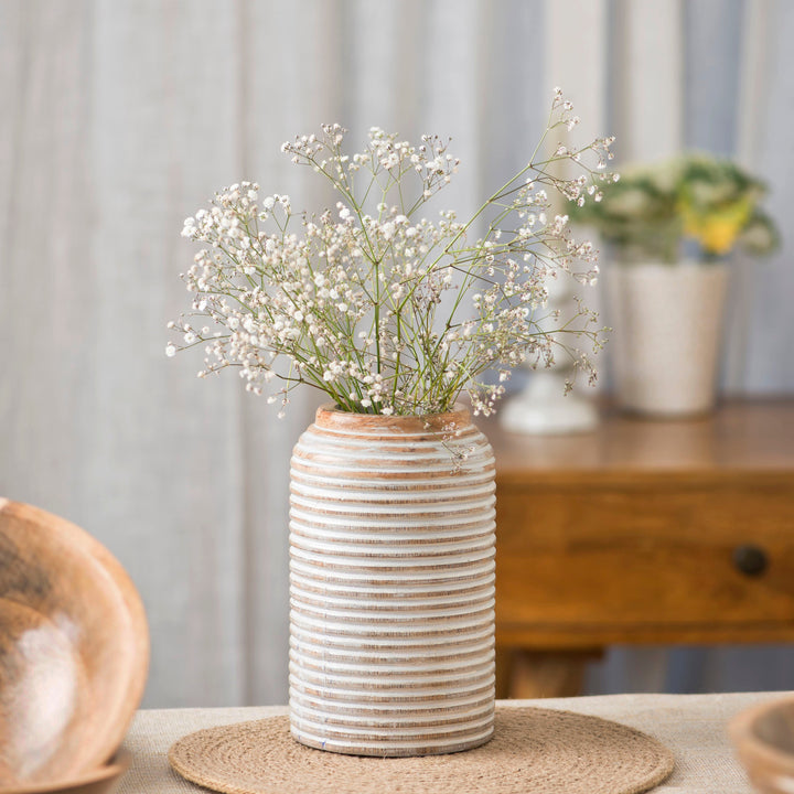 Etchra Vase - Rustic White