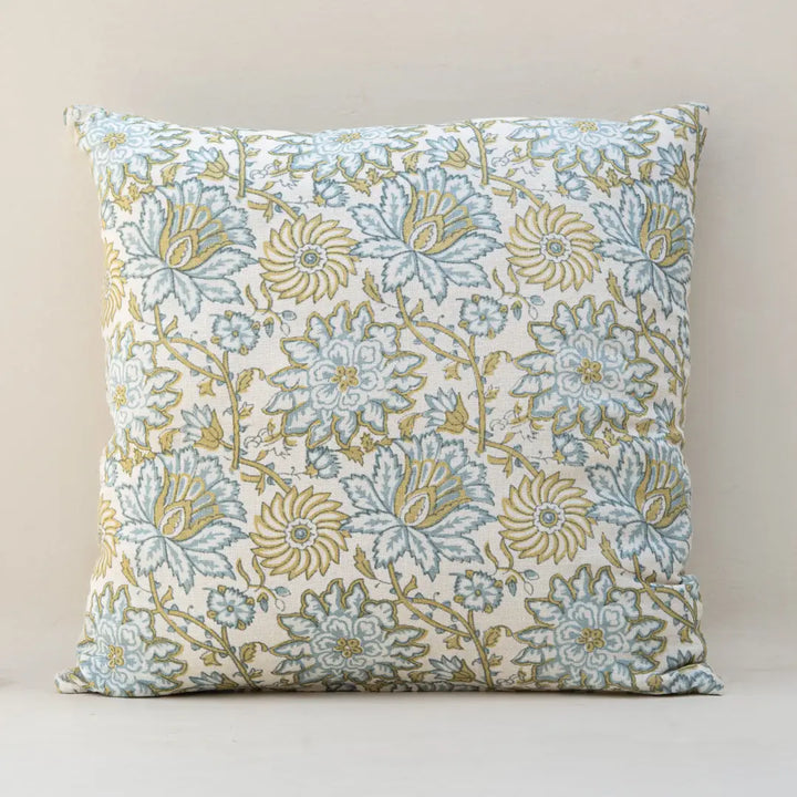 Bloom Blockprint Pillow Cover