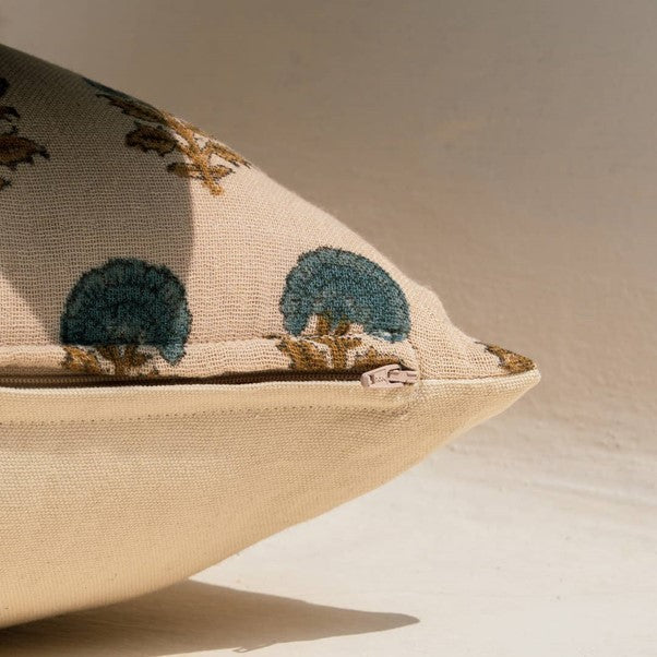Buta Blockprint Pillow Cover