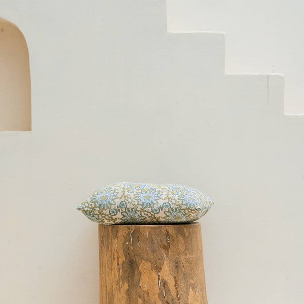 Bloom Blockprint Pillow Cover