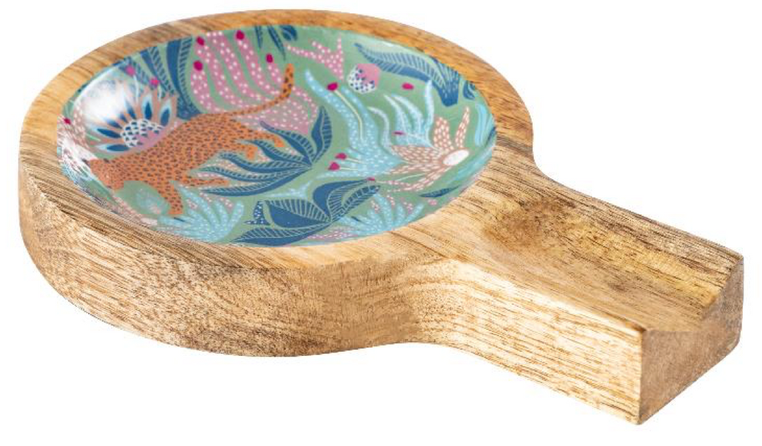 Jungle Bloom Mangowood Spoon Rest