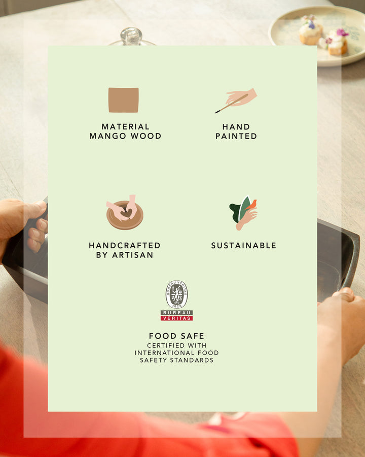 Tashi Handpainted Serving Tray