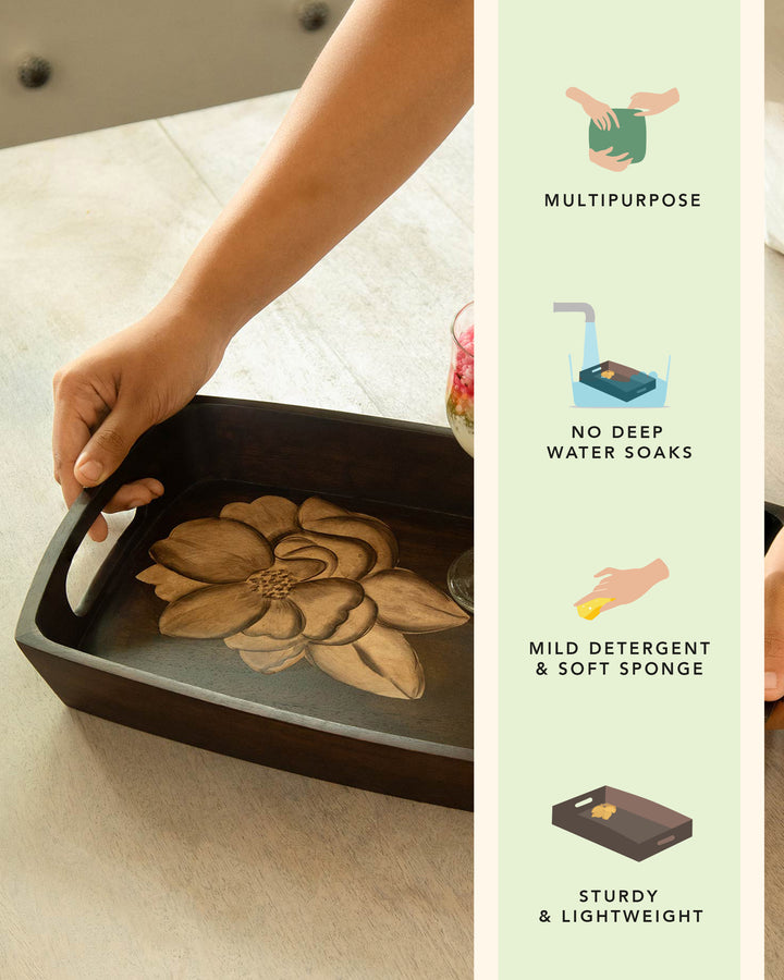 Tashi Handpainted Serving Tray