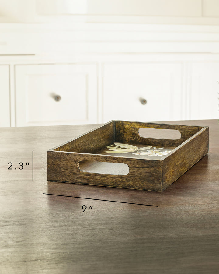 Frangipani Handpainted Large Serving Tray