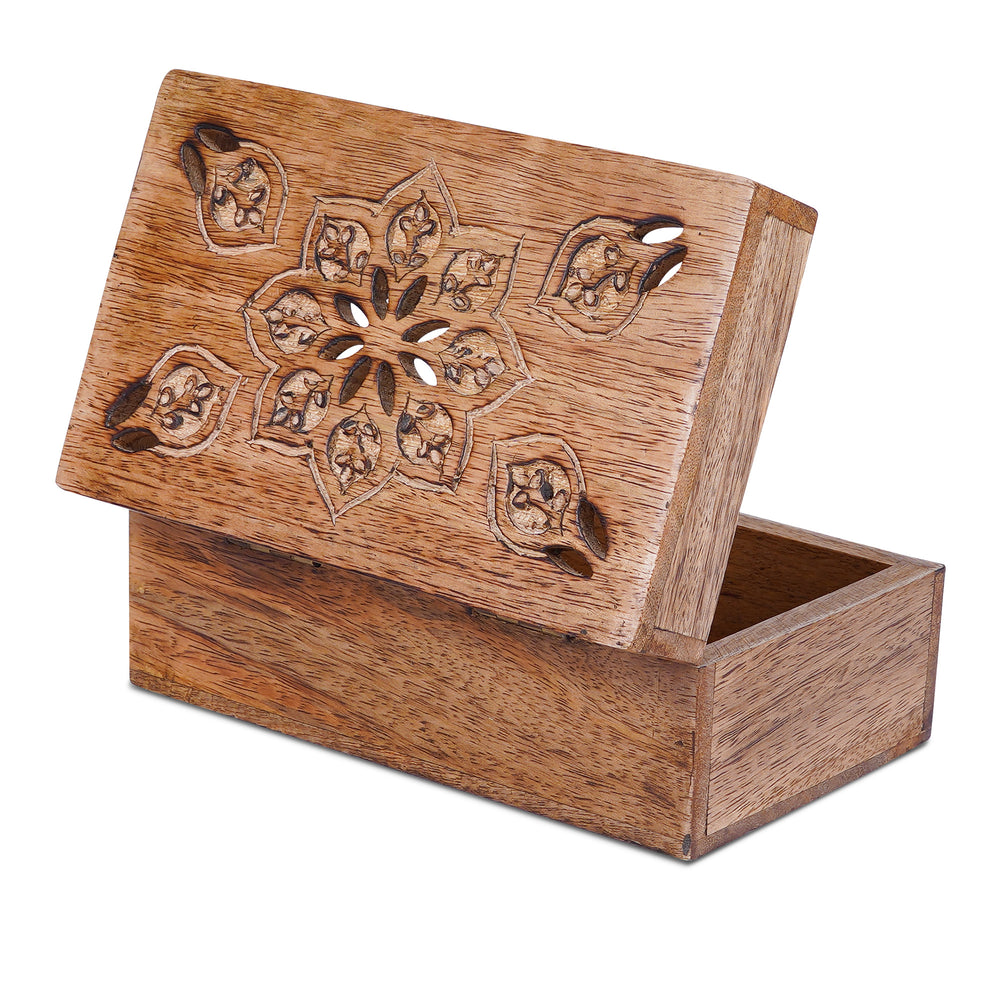 serena mango wood box burnt finish
