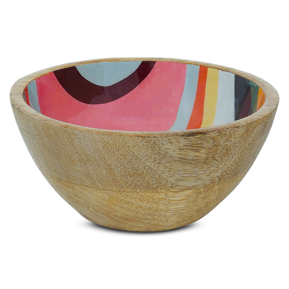 doon valley mango wood bowl small light burnt finish