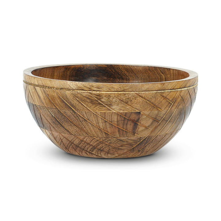 Jai Valley Mango Wood Bowl – Light Burnt Finish