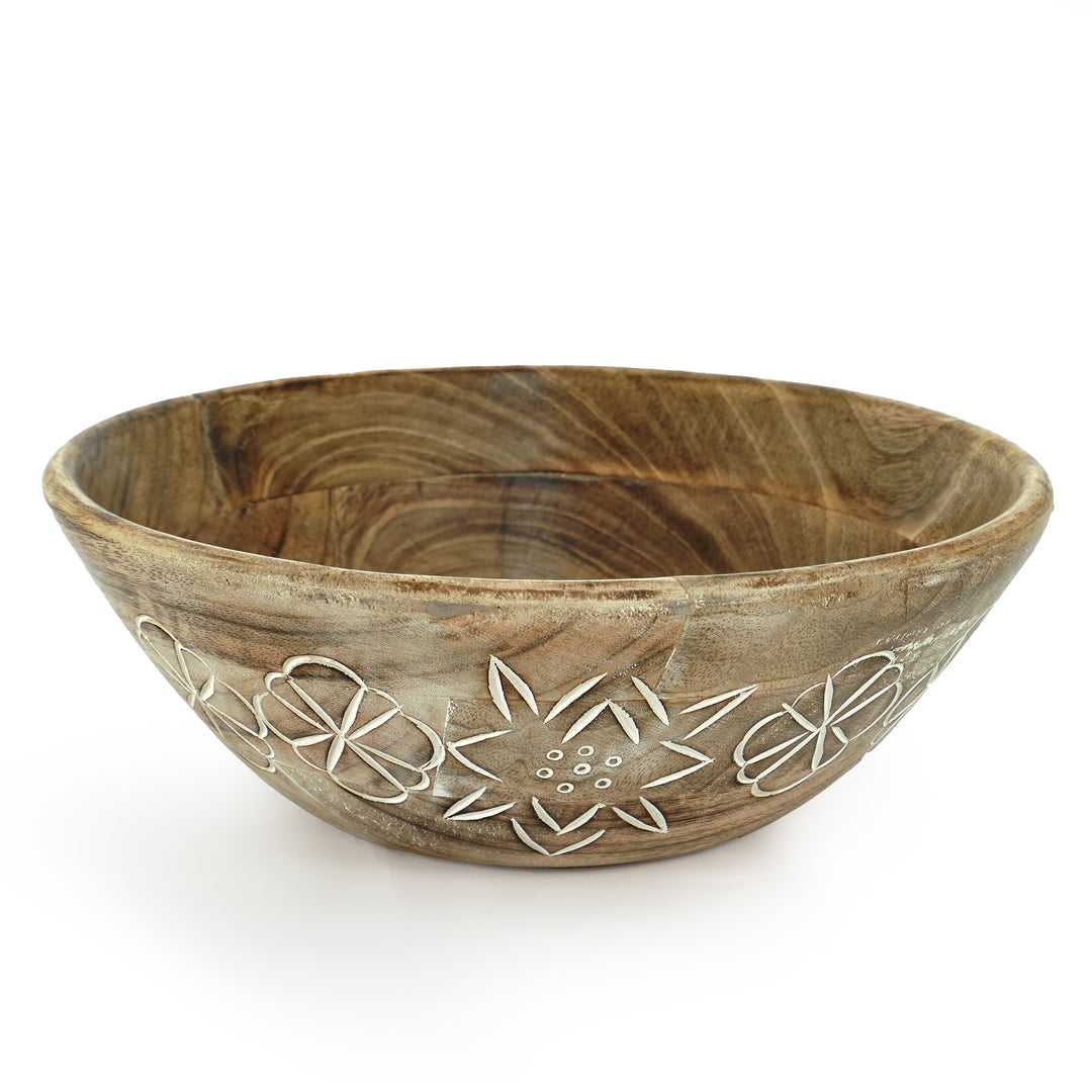 Suru Valley Mango Wood Bowl – Natural Brown