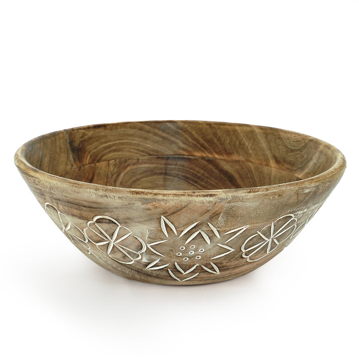 Suru Valley Mango Wood Bowl – Natural Brown