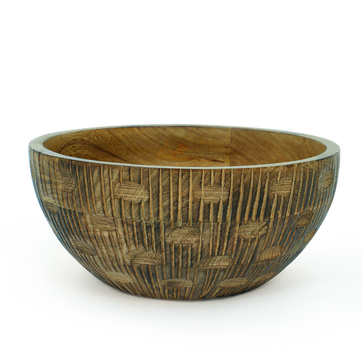 Zoji Valley Mango Wood Bowl –  Burnt Finish