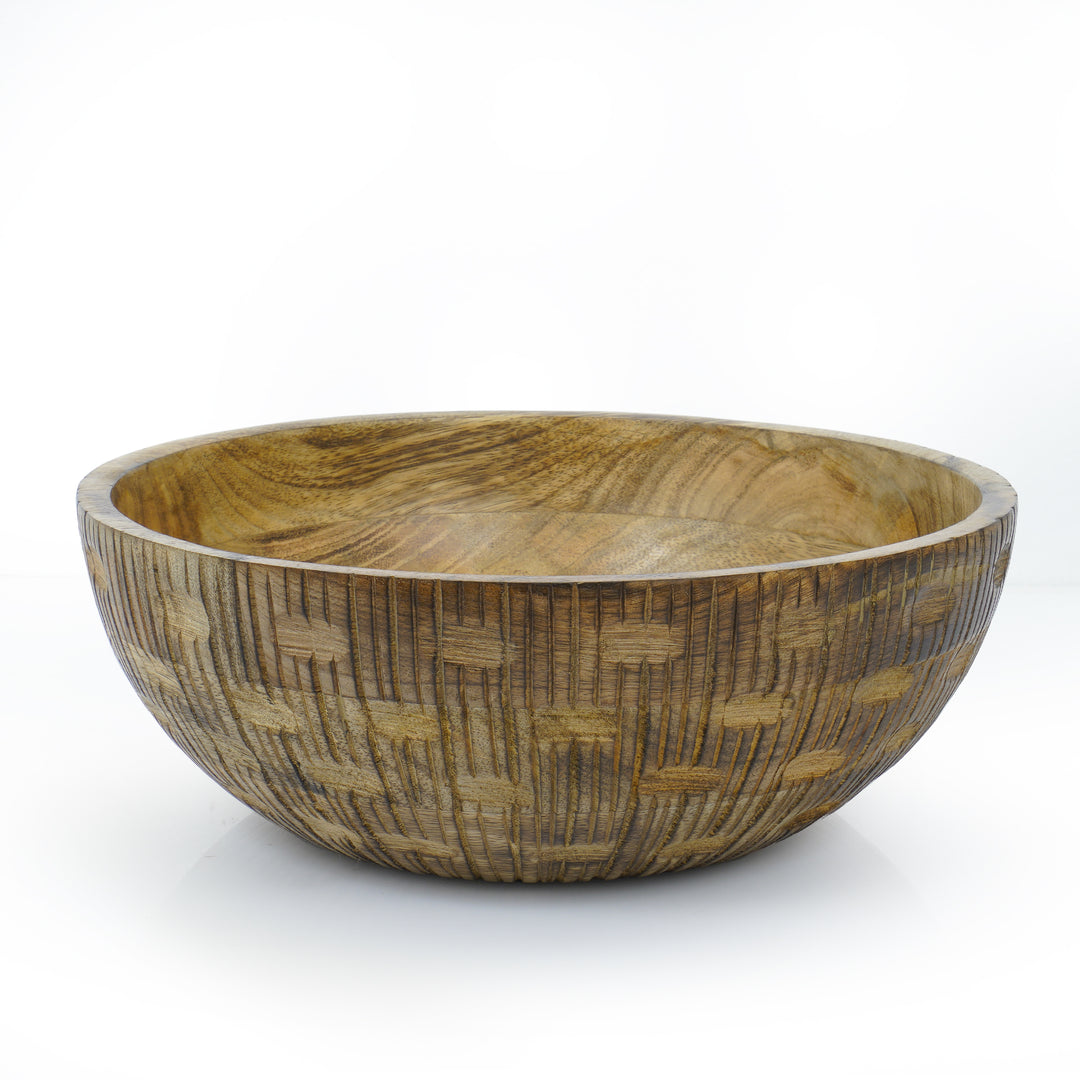 Zoji Valley Mango Wood Bowl –  Burnt Finish