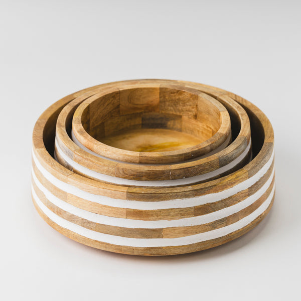Whitehaven Mangowood Nested Bowls