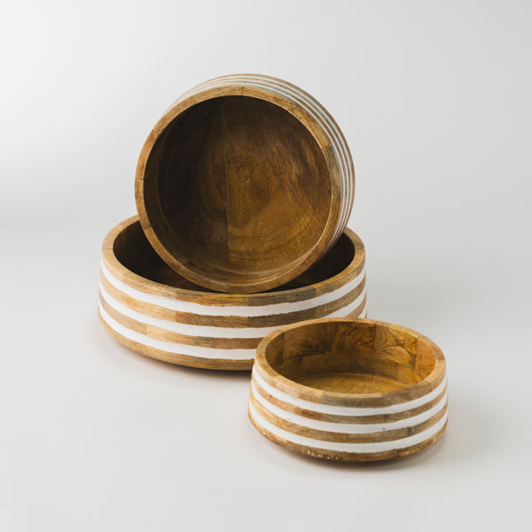 Whitehaven Mangowood Nested Bowls