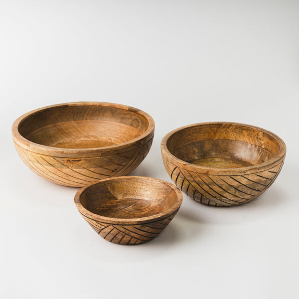 EarthLines Handcrafted Nested Bowls