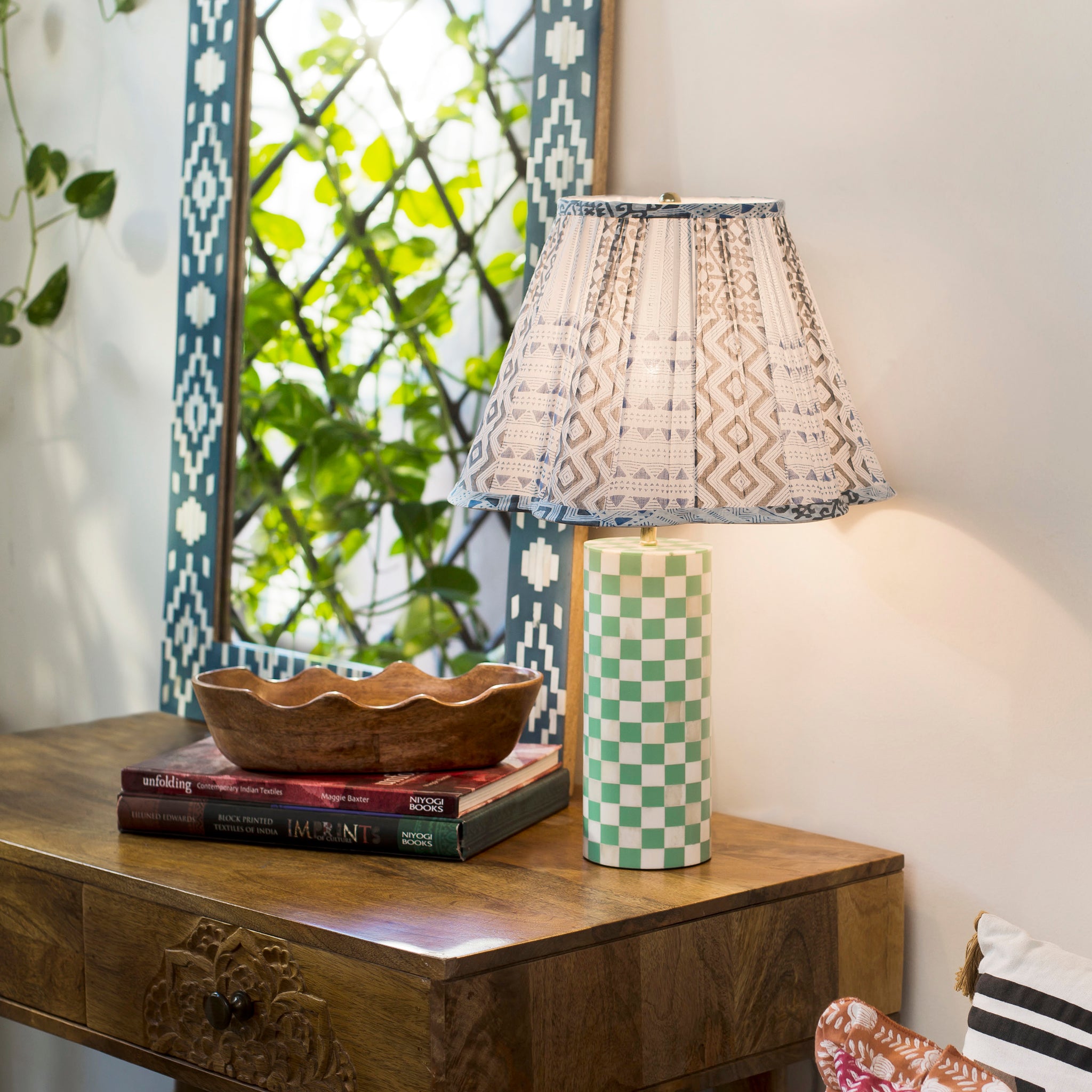 Patterned table lamp shades hotsell