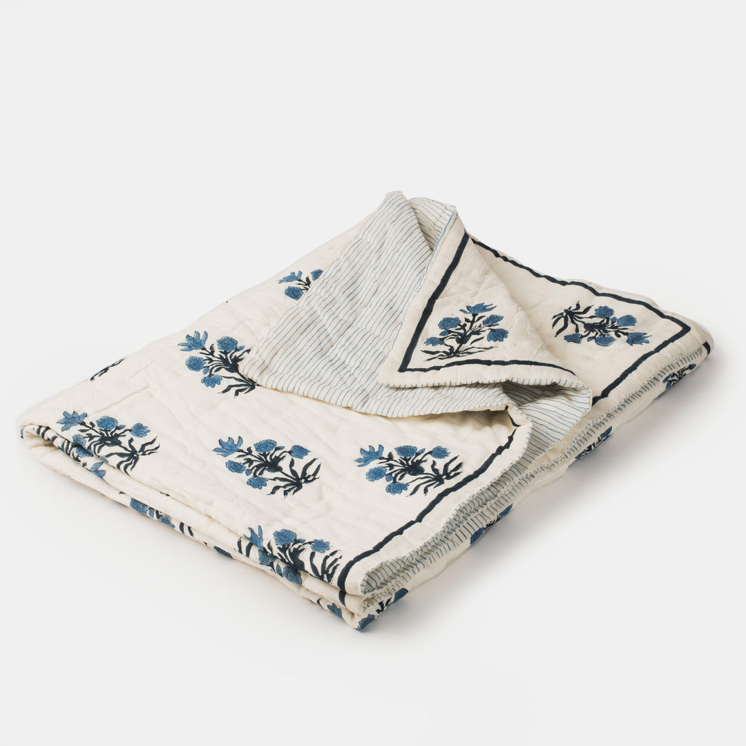 Azure Throw Blanket
